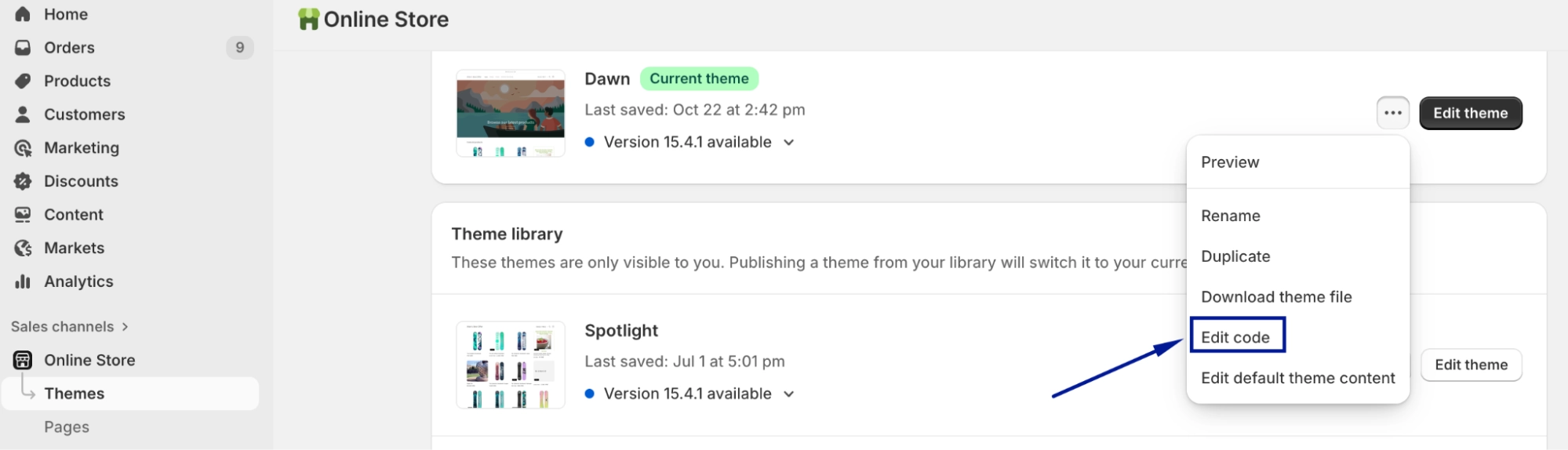 Open theme code editor for quantity limits